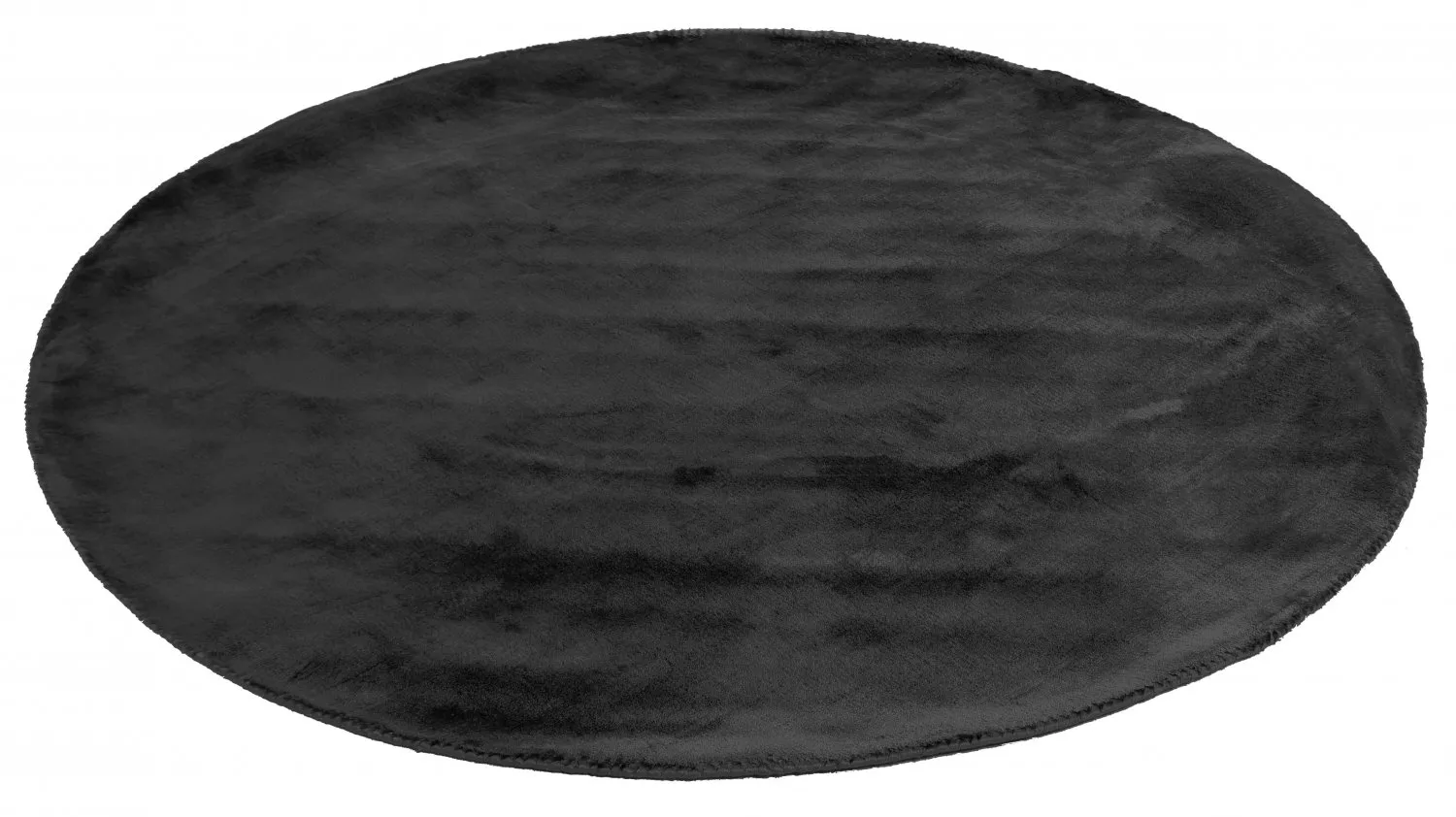 Round Rug - Recycled PET With Viscose Look (black) 4 Round Rug - Recycled PET With Viscose Look (black) - Image 2