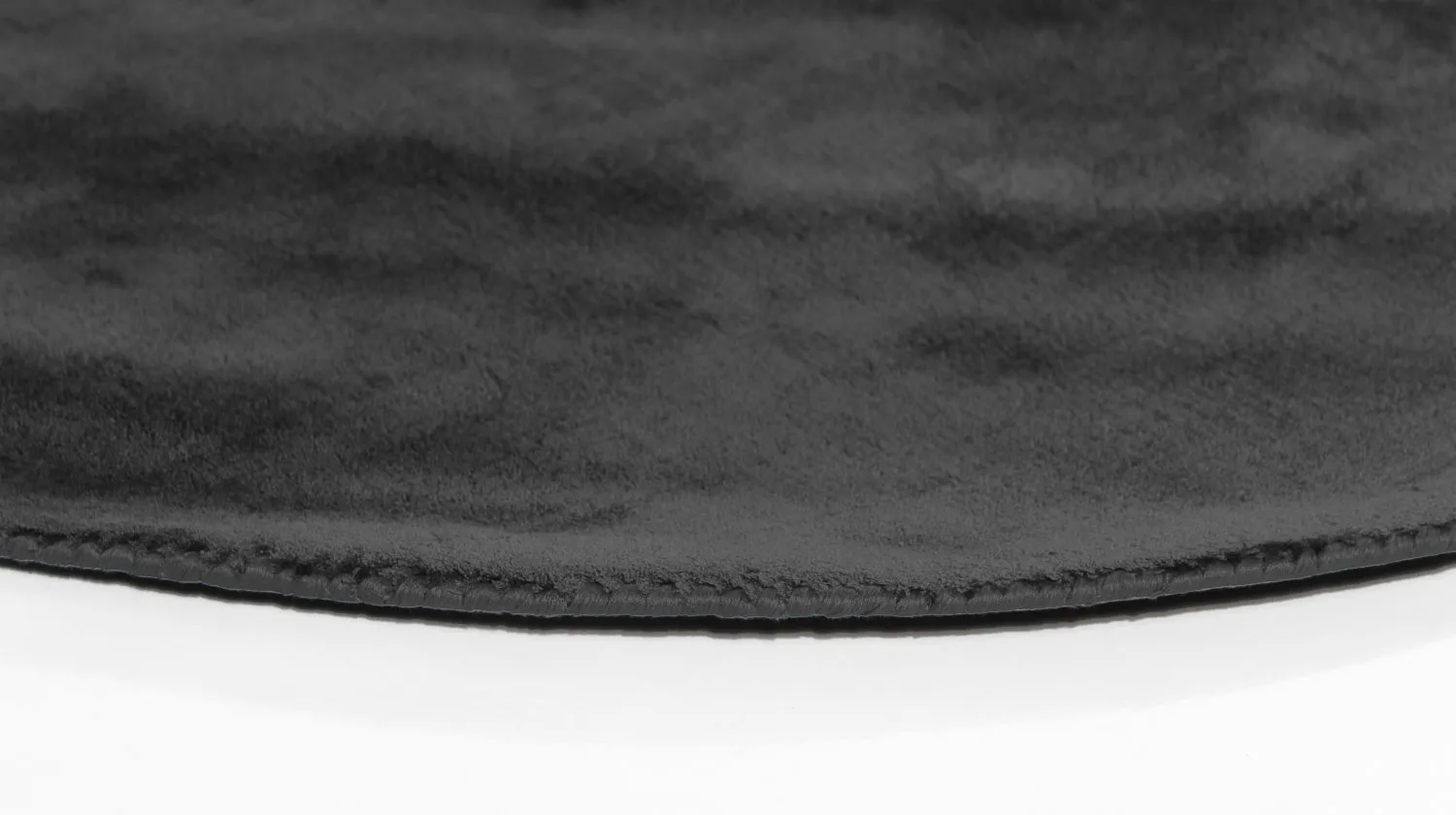 Round Rug - Recycled PET With Viscose Look (black) 5 Round Rug - Recycled PET With Viscose Look (black) - Image 3