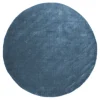 Round Rug - Recycled PET With Viscose Look (blue)