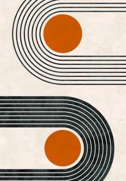 Wilton Rug - Moudania (beige/black/orange)