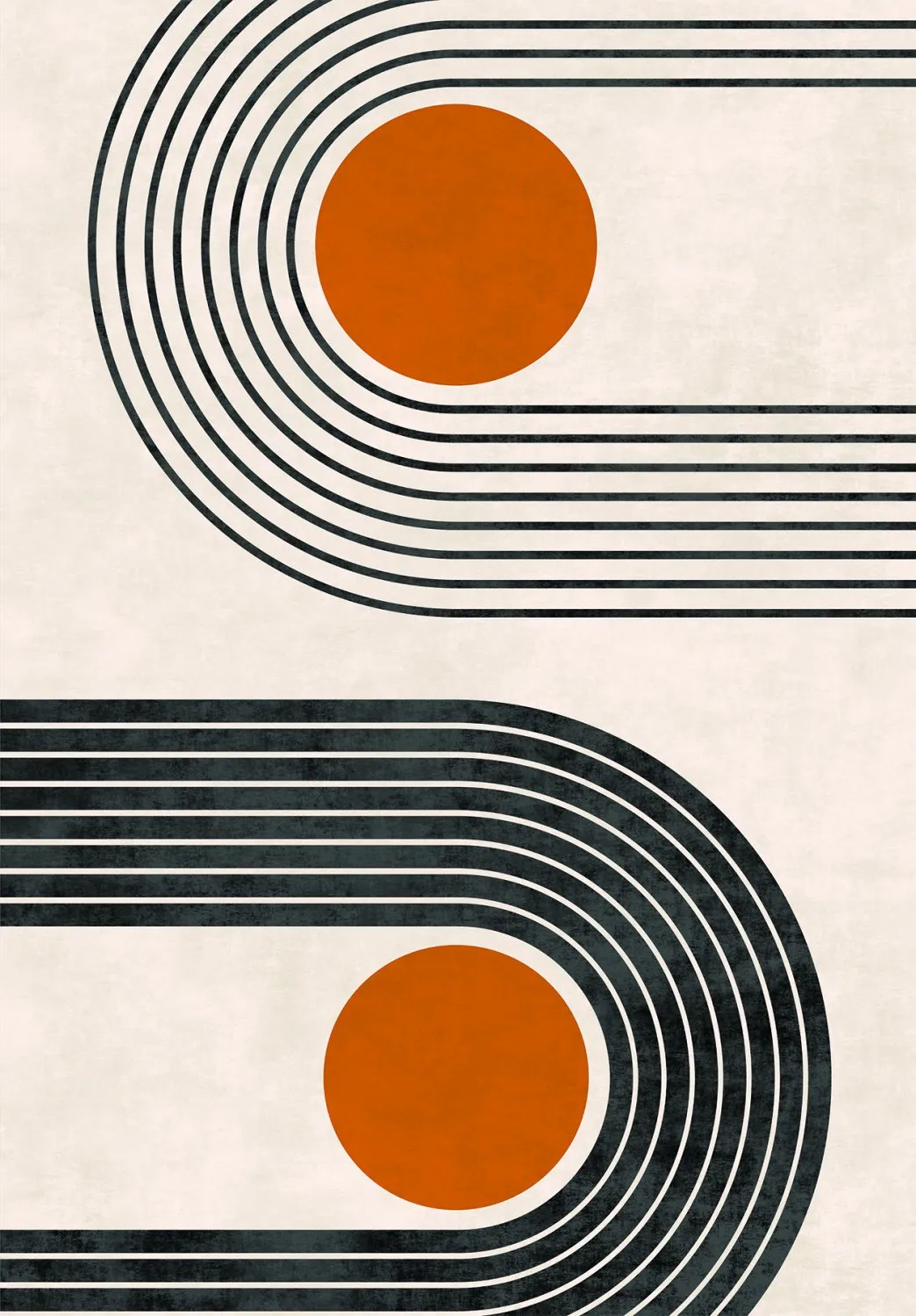 Wilton Rug - Moudania (beige/black/orange) 3 Wilton Rug - Moudania (beige/black/orange)