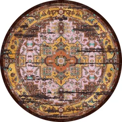 Round Rug - Darnah (yellow/multi)