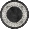 Round Rug - Tilos (black/white)