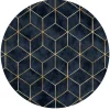 Round Rug - Brigooda (dark Blue) 2 Round Rug - Brigooda (dark Blue) -Viscose Rugs Shop dt30487 102 120xyuvarlak 1.jpg