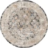 Round Rug - Douz (black/multi) -Viscose Rugs Shop dt30588 104 160yuvarlak.jpg