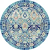 Round Rug - Fernana (blue/multi) 1 Round Rug - Fernana (blue/multi) -Viscose Rugs Shop dt30589 102 160xyuvarlak.jpg