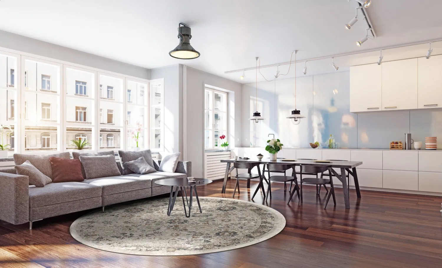 Round Rug - Toujane (grey) 10 Round Rug - Toujane (grey) - Image 8