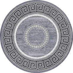 Round Rug - Ankara Versace (grey)