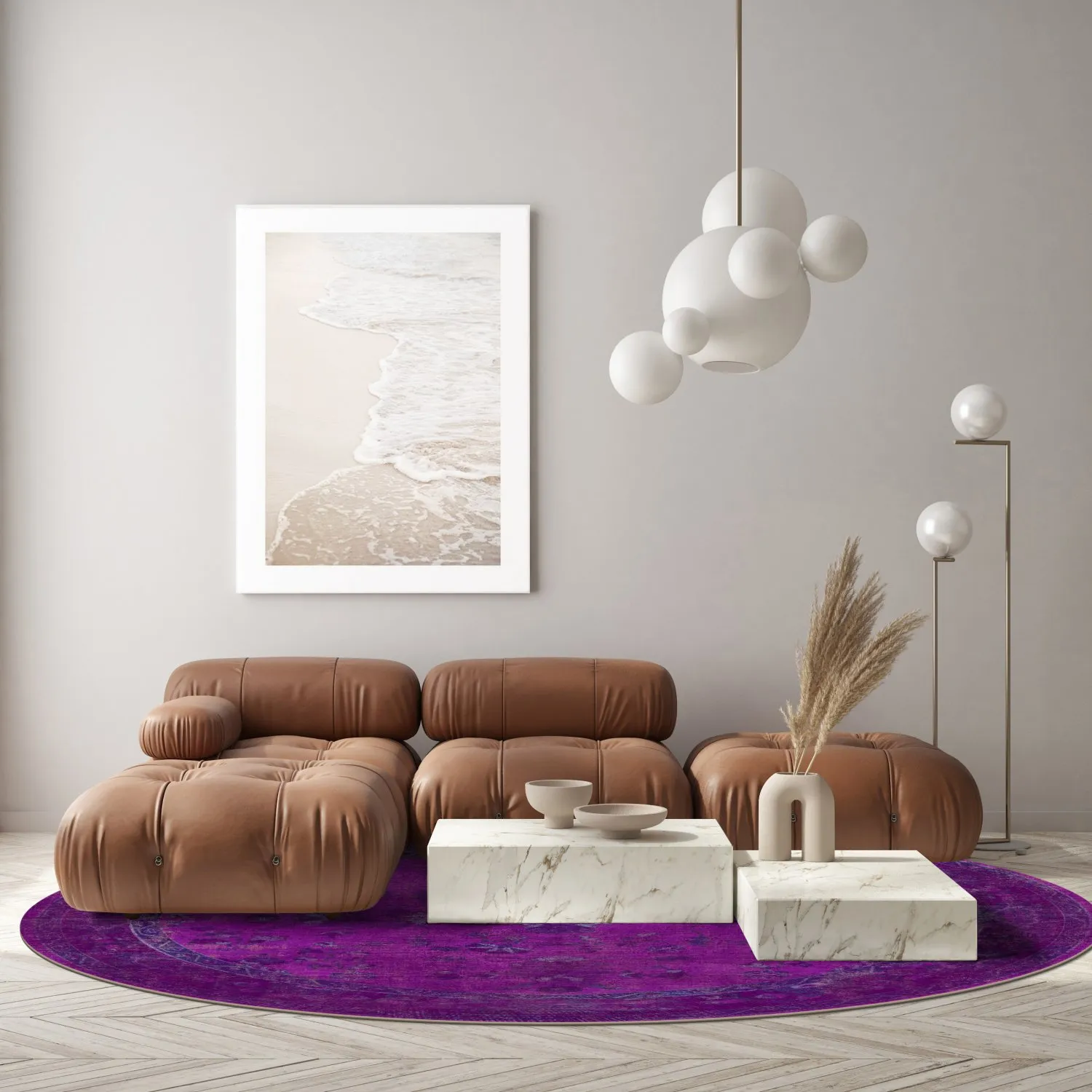 Round Rug - Gombalia (pink) 7 Round Rug - Gombalia (pink) - Image 5