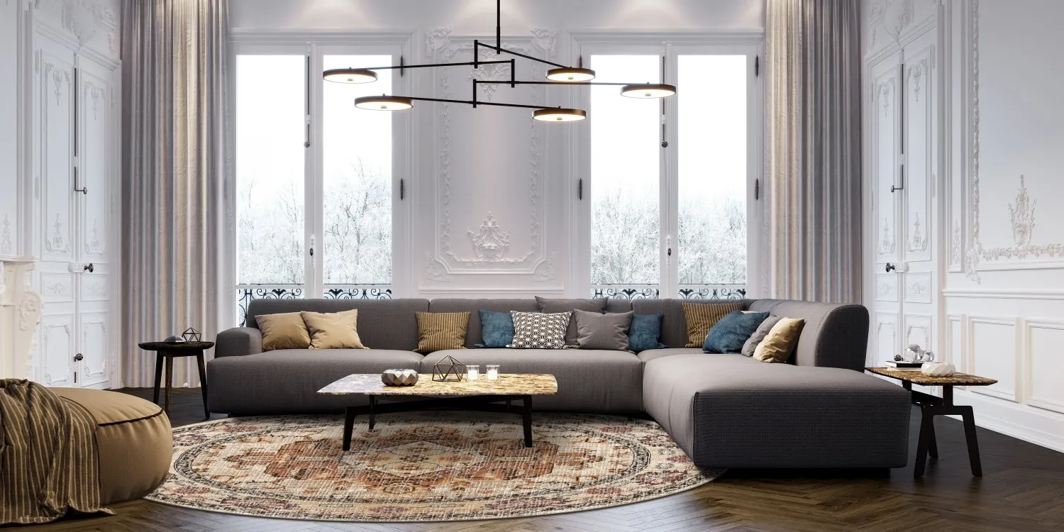 Round Rug - Siliana (beige) 10 Round Rug - Siliana (beige) - Image 8