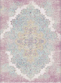Wilton Rug - Badem (pink/multi)