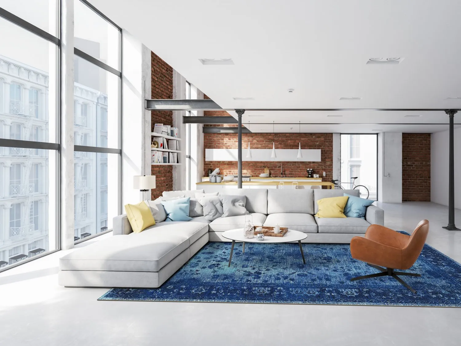 Wilton Rug - Gombalia (blue) 6 Wilton Rug - Gombalia (blue) - Image 4