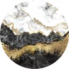 Round Rug - Padova (black/white/gold) -Viscose Rugs Shop dt60492 103 160xyuvarlak.jpg