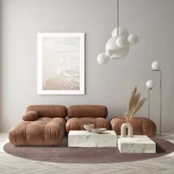 Round Rug - Artena (grey/brown) -Viscose Rugs Shop dt70229 102.artena 160xyuvarlaka 93216.jpg