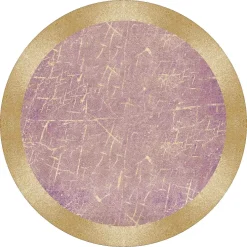 Round Rug - Roges (pink/gold)