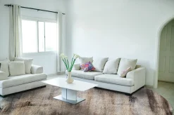 Round Rug - Polia (grey/brown) -Viscose Rugs Shop dt70240 101.polia 160xyuvarlaka.jpg