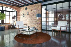 Round Rug - Bovera (brown/red) -Viscose Rugs Shop dt70258 101 160xyuvarlak.jpg