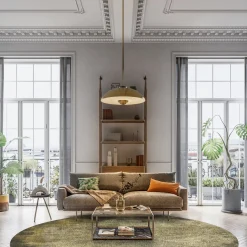 Round Rug - Taberno (grey/beige) -Viscose Rugs Shop dt70265 101.taberno 160xyuvarlaka 6391.jpg