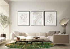 Round Rug - Cantoria (beige/green) -Viscose Rugs Shop dt70266 101.cantoria 160xyuvarlaka.jpg