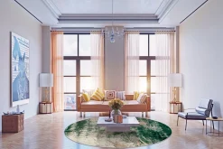 Round Rug - Tamalous (beige/green) -Viscose Rugs Shop dt70273 101 160xyuvarlak.jpg