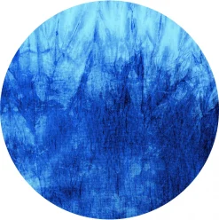 Round Rug - Cargese (blue)