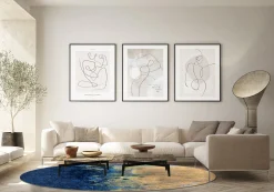 Round Rug - Sindia (beige/blue) -Viscose Rugs Shop dt70282 101.sindia 160xyuvarlaka.jpg