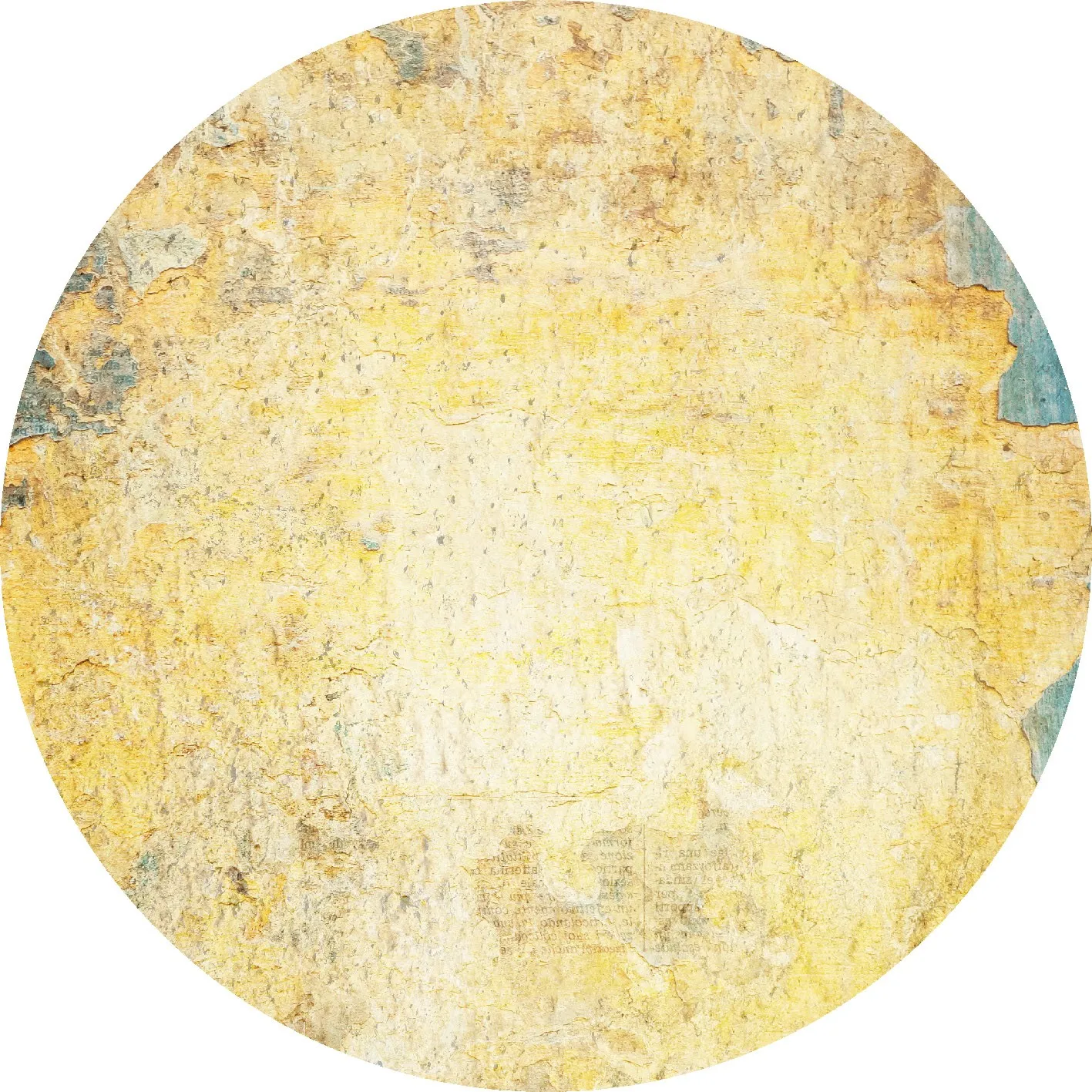 Round Rug - Palau (gold/beige/blue) 3 Round Rug - Palau (gold/beige/blue)