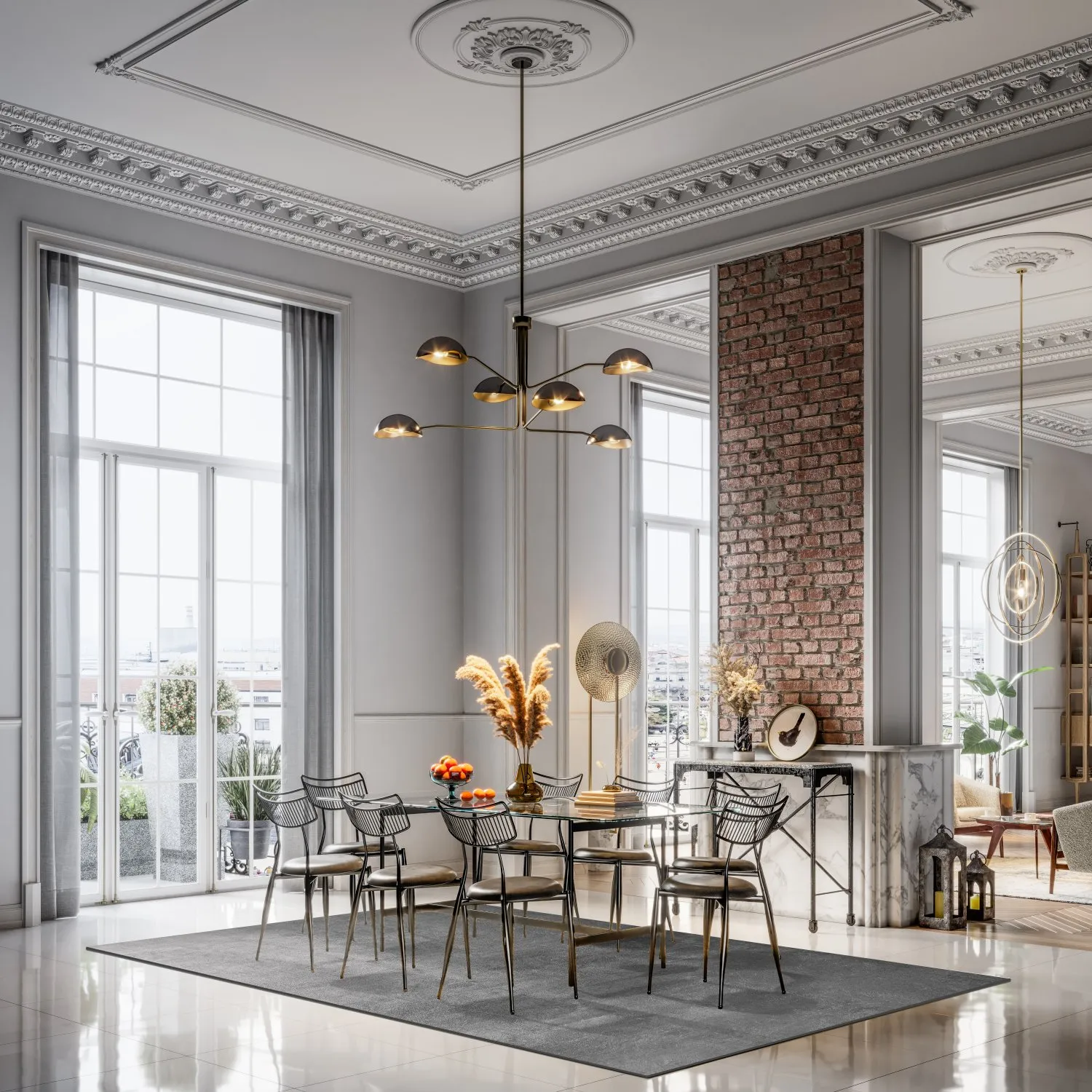 Wilton Rug - Artena (grey) 4 Wilton Rug - Artena (grey) - Image 2