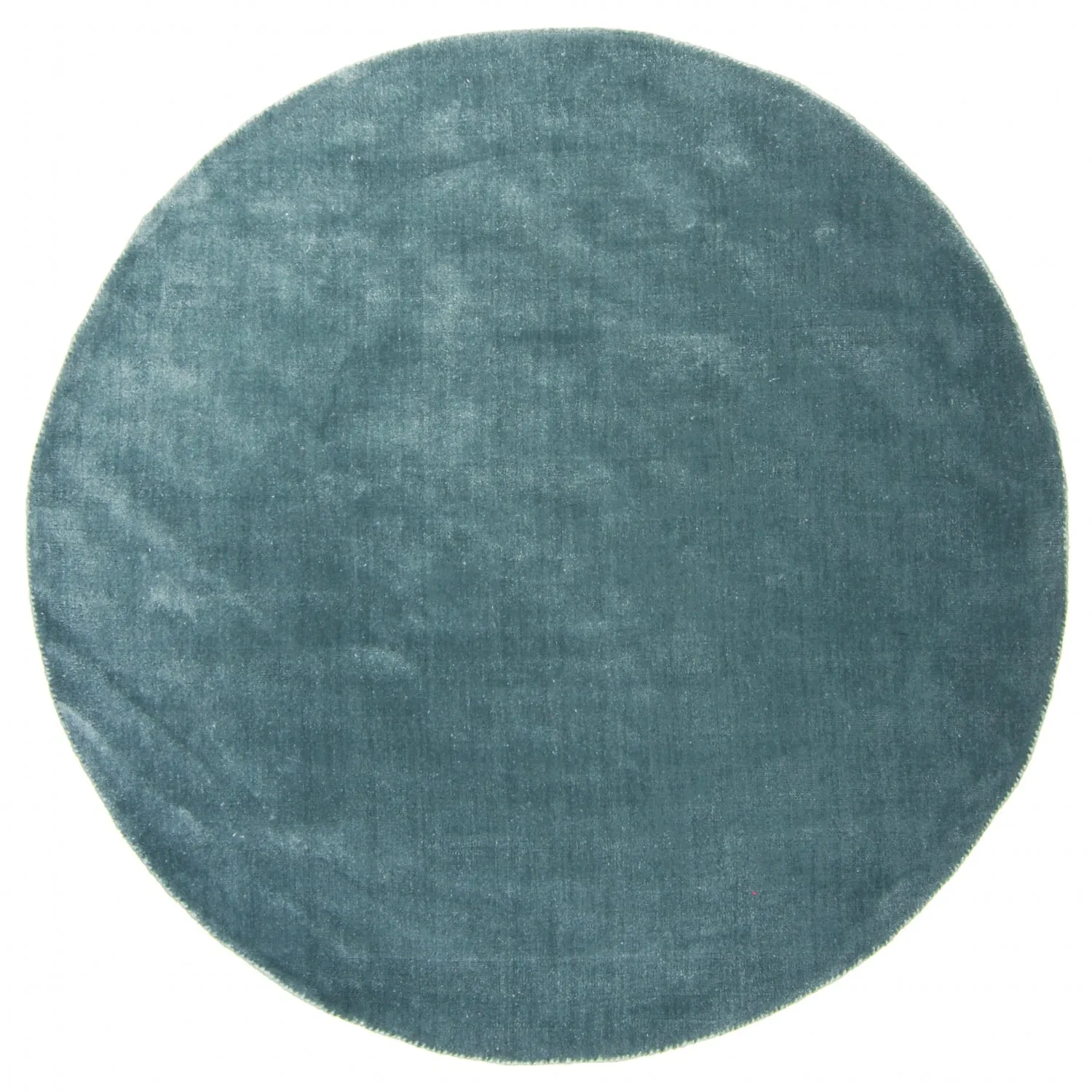 Round Rug - Recycled PET With Viscose Look (steel Blue) 3 Round Rug - Recycled PET With Viscose Look (steel Blue)