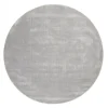 Round Rug - Recycled PET With Viscose Look (grey)