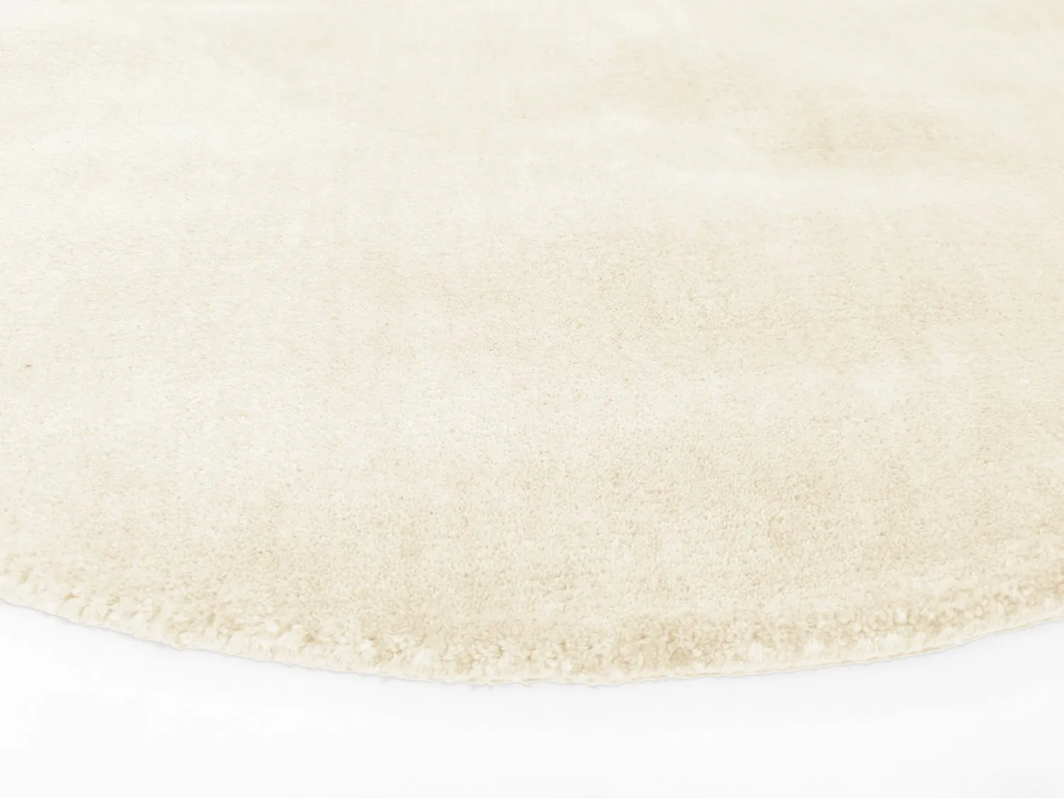 Round Rug - Recycled PET With Viscose Look (offwhite) 5 Round Rug - Recycled PET With Viscose Look (offwhite) - Image 3