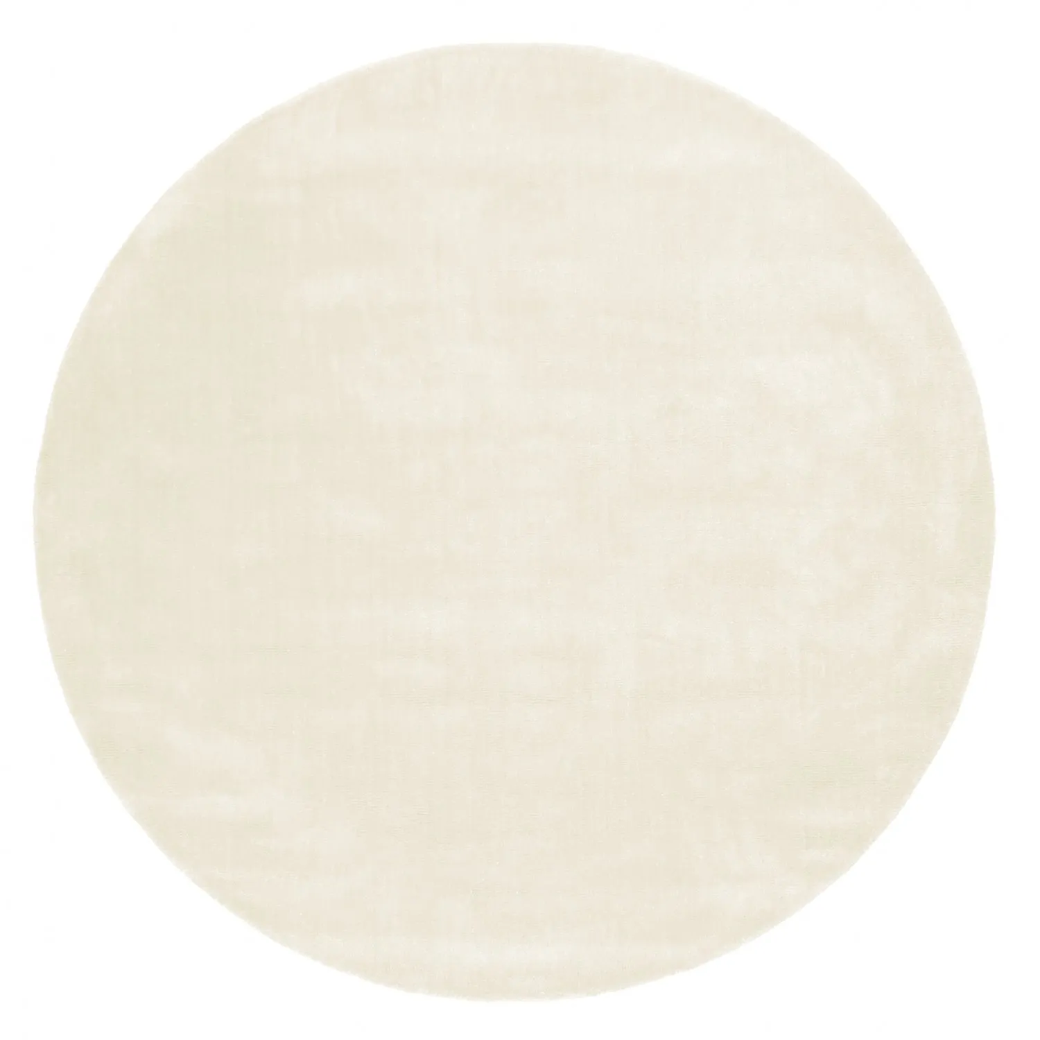 Round Rug - Recycled PET With Viscose Look (offwhite) 3 Round Rug - Recycled PET With Viscose Look (offwhite)
