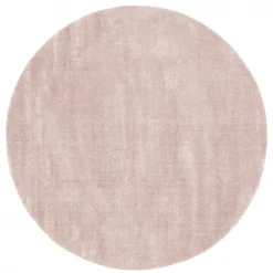 Round Rug - Recycled PET With Viscose Look (light Brown)