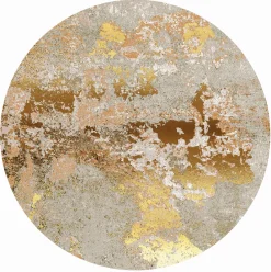 Front Page 25 Round Rug - Elena (beige/gold)