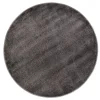 Round Rug - Sunayama (anthracite) -Viscose Rugs Shop enjoy plain antracit rund matta.jpg