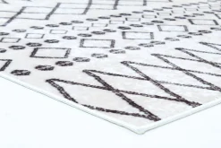 Wilton Rug - Safi (black/white) -Viscose Rugs Shop evren safi zj11294.804 dt02774.101 03rr.jpg