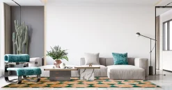 Wilton Rug - Calvi (beige/grön) 6 Wilton Rug - Calvi (beige/grön) -Viscose Rugs Shop extra10a .jpg