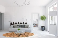 Round Rug - Lamego (beige/brun) -Viscose Rugs Shop extra15a.jpg