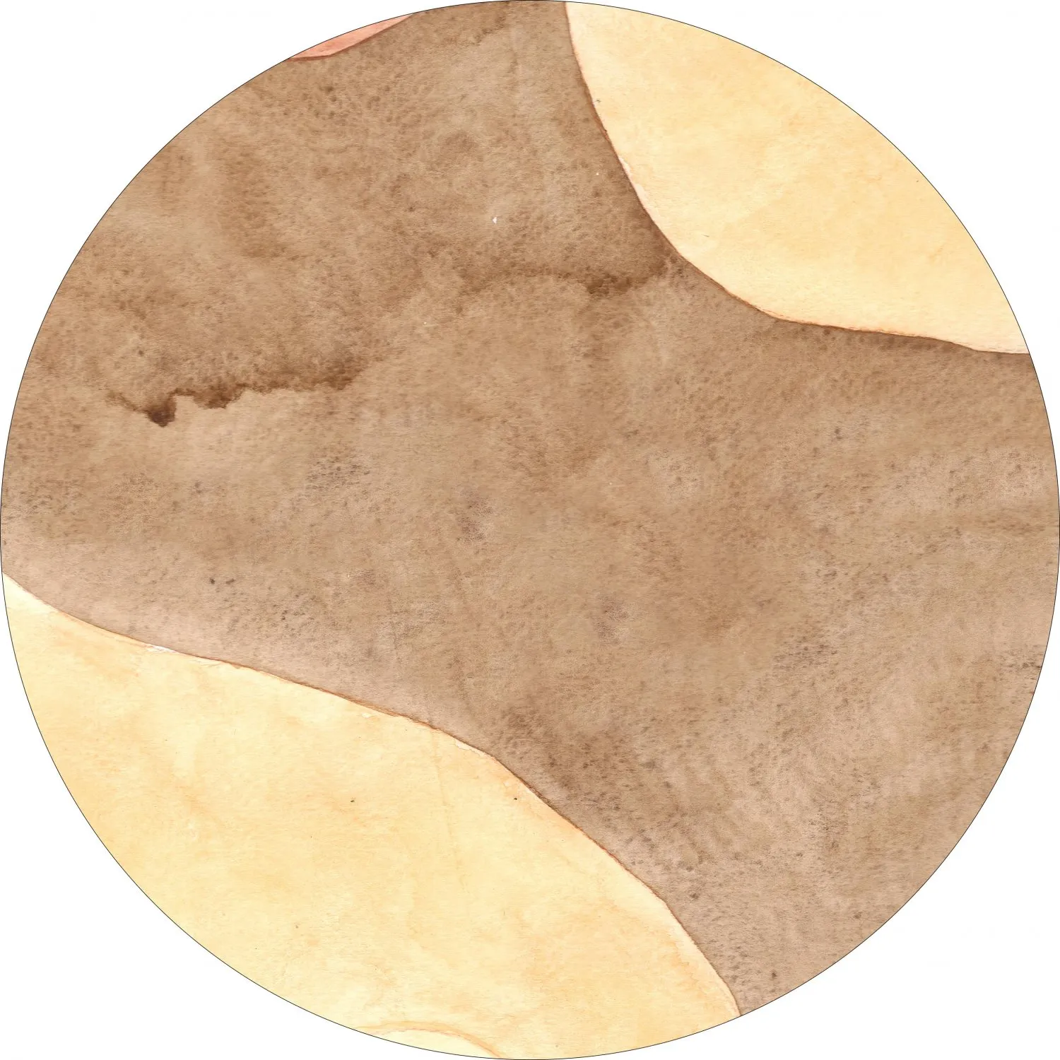 Round Rug - Nisa (brun/beige) 3 Round Rug - Nisa (brun/beige)