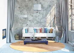 Round Rug - Nisa (brun/beige) 6 Round Rug - Nisa (brun/beige) -Viscose Rugs Shop extra17a.jpg