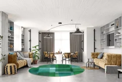 Round Rug - Lannion (grön) 8 Round Rug - Lannion (grön) -Viscose Rugs Shop gron1a 69585.jpg