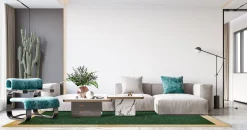 Wilton Rug - Laval (grön) -Viscose Rugs Shop gron2a .jpg