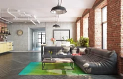 Wilton Rug - Viana (grön) 7 Wilton Rug - Viana (grön) -Viscose Rugs Shop gron4a .jpg 1