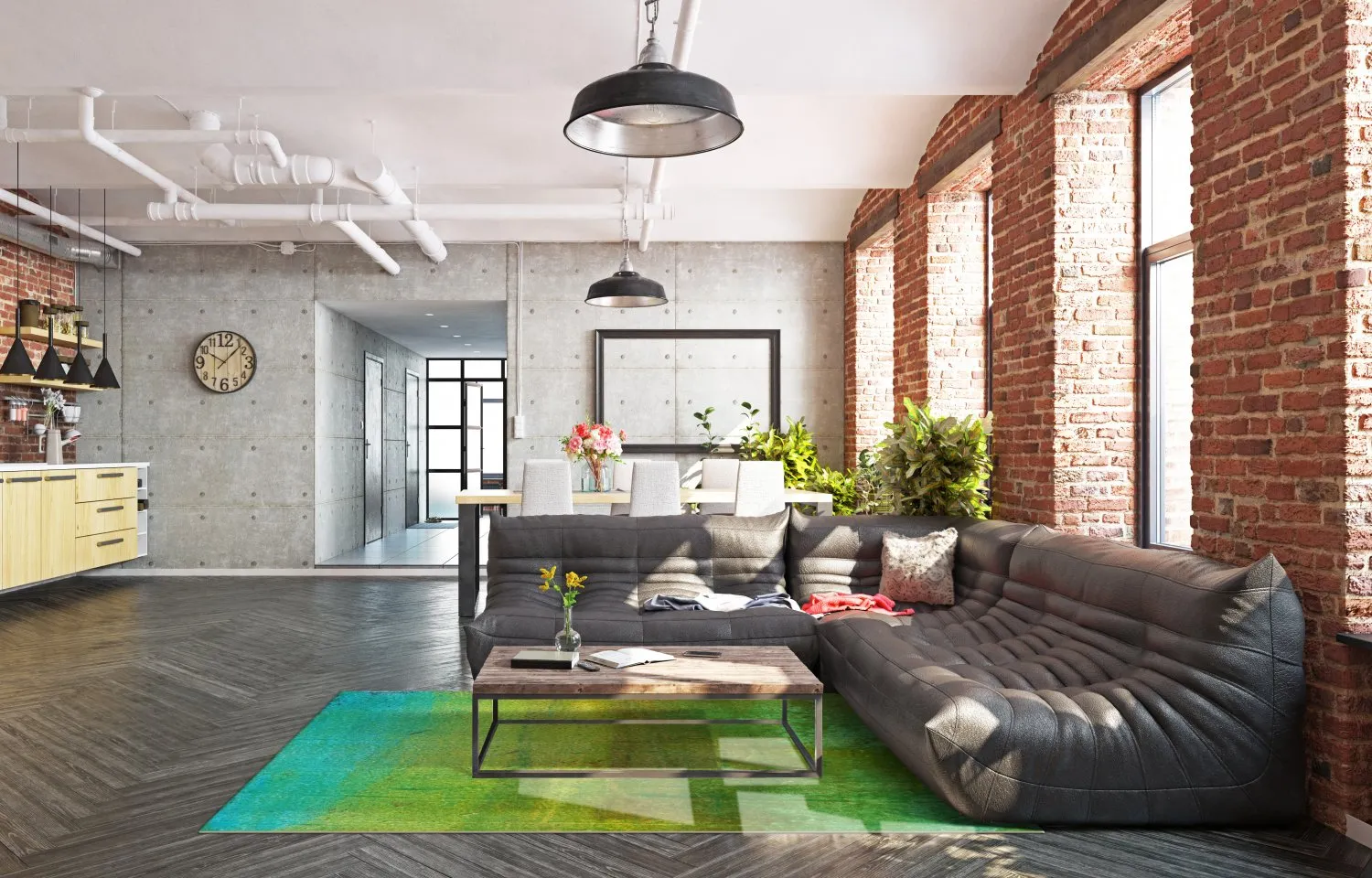 Wilton Rug - Viana (grön) 5 Wilton Rug - Viana (grön) - Image 3