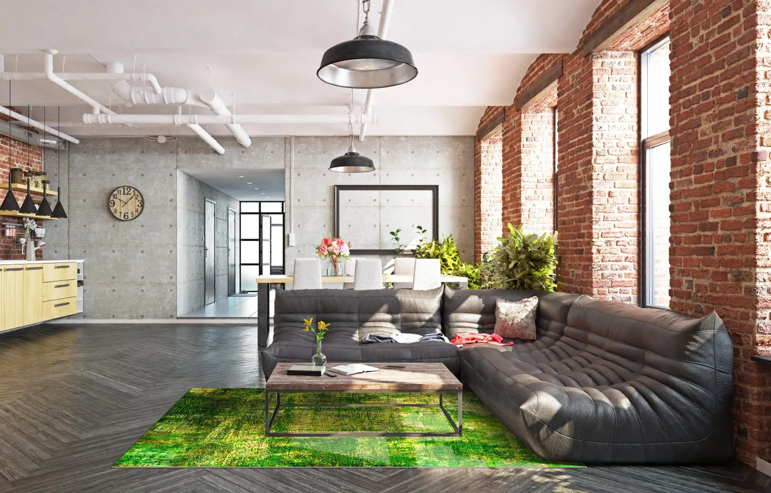 Wilton Rug - Padron (grön) 5 Wilton Rug - Padron (grön) - Image 3