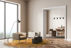 Round Rug - Lalin (gul) -Viscose Rugs Shop gul1a .jpg