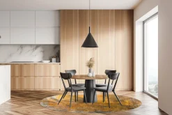 Round Rug - Lalin (gul) -Viscose Rugs Shop gul1a.jpg