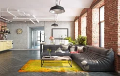 Wilton Rug - Melide (gul) -Viscose Rugs Shop gul2a .jpg 1