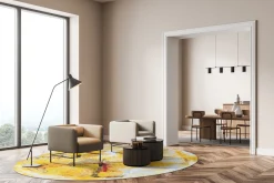 Round Rug - Maceda (gul) -Viscose Rugs Shop gul3a .jpg