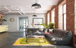 Wilton Rug - Lemos (gul) -Viscose Rugs Shop gul4a .jpg 1